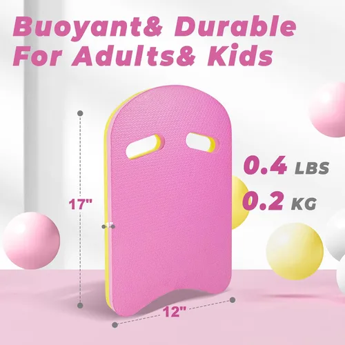 Miniatura 2 de 2026 Swimming Kickboard, 17x11.5 in Training Aid Board for Swimming and Exercise Training, U Design Kick Boards Easy to Grip, Durable EVA Safty