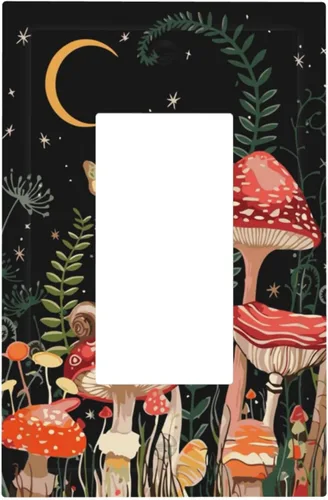 Miniatura 113 de Hojas de eucalipto, vegetación, flores de vid, sencillez, cubiertas decorativas de salida de 1 pandilla, placa de pared para interruptor de luz