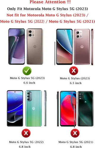 Miniatura 2 de Funda para Moto G Stylus 5G 2023: funda protectora de doble capa resistente para teléfono celular, a prueba de golpes, con protector de pantalla