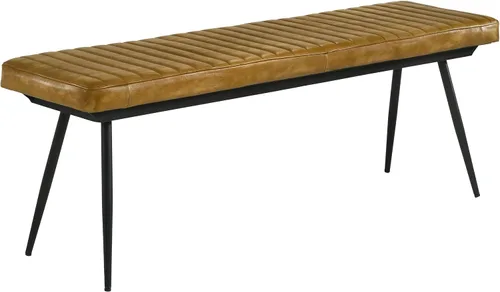 Coaster Home Furnishings - Misty - Banco de comedor tapizado de piel de 54 pulgadas - Estilo industrial moderno con asiento capitonado de canal y