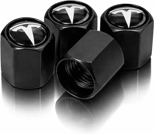 Miniatura 11 de TACTILIAN Tapones de válvula de neumático con bandera estadounidense, paquete de 4 unidades, aluminio templado negro con junta tórica de goma, tapas