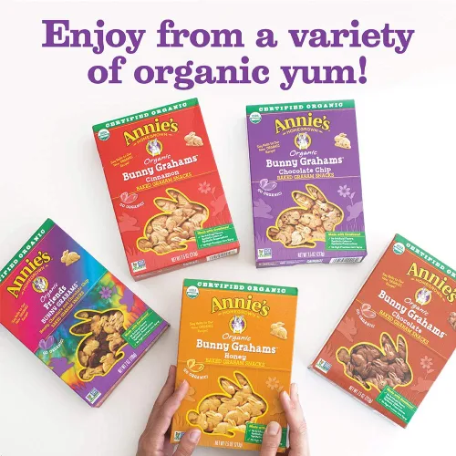 Miniatura 127 de Annie's Organic Chocolate Bunny Graham Snacks, 7.5 onzas