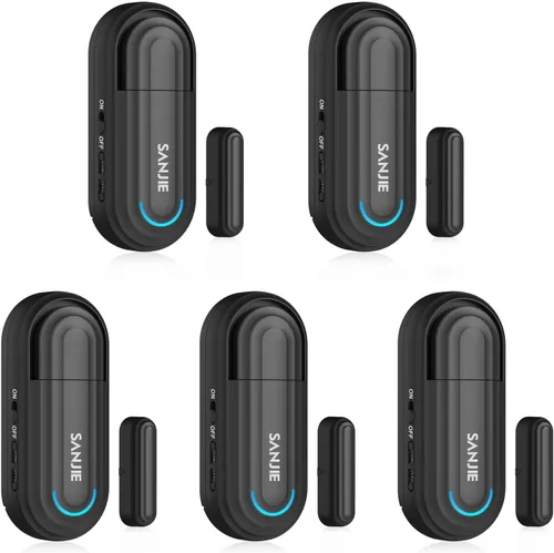 Miniatura 10 de Alarmas para puerta de piscina para seguridad del hogar, volumen de 0 a 120 dB ajustable con 4 modos, alarma de puerta inalámbrica con control