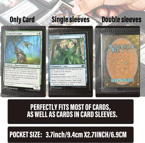 Miniatura 5 de Premium Carpeta con más de 1000 bolsillos, carpeta de álbum de 16 bolsillos sin anillas para cartas coleccionables con diseño de etiqueta, carpeta