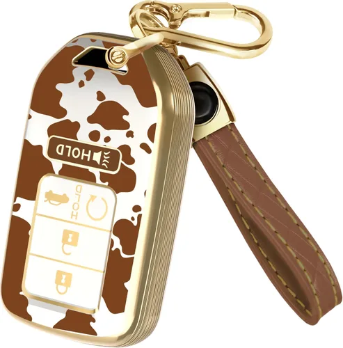 Miniatura 28 de Lucrum Compatible con funda para llavero Honda y llavero de cuero - Estuche de llavero de TPU para Accord Civic CR-V HR-V Pilot Ridgeline SE LX