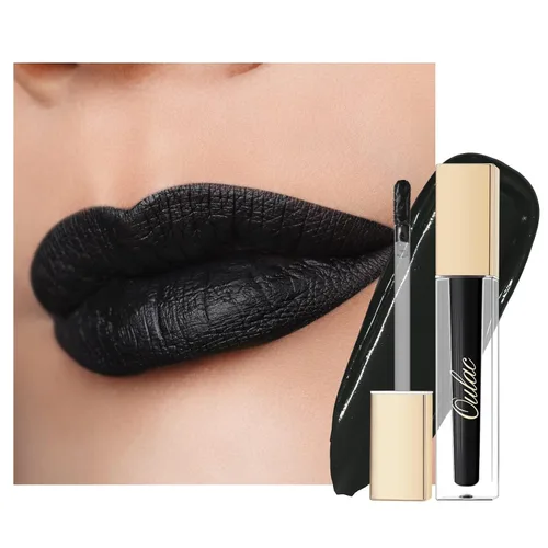 Miniatura 17 de Oulac Lápiz labial rojo líquido mate para mujer, lápiz labial de larga duración, impermeable, sin transferencia, fórmula cremosa de alta 【M08 1000