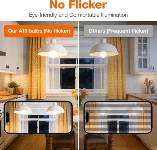Miniatura 4 de Sylvania ECO - Bombilla LED A19, equivalente a 100 W, eficiente 14.5 W, 7 años, 1450 lúmenes, no regulable, esmerilada, 2700 K, blanco suave