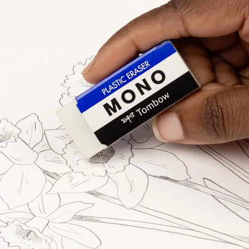 Miniatura 3 de Tombow 57324 Borrador MONO, blanco, mediano, paquete de 3. Elimina limpiamente las marcas sin dañar el papel