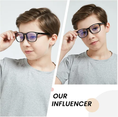 Miniatura 2 de DUCO K028 - Lentes de luz azul para niños y niñas, para juegos de computadora, antirrayos UV, para niños de 6 a 10 años