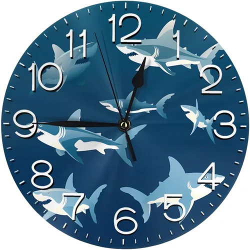 Miniatura 13 de Reloj de pared redondo para cuatro estaciones, árbol de la vida, silencioso, sin tictac, relojes decorativos con pilas, reloj silencioso 9.84