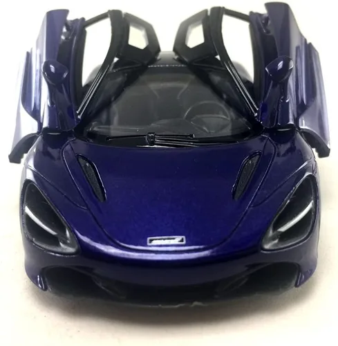 Miniatura 5 de KiNSMART McLaren 720s 5 pulgadas 1:36 escala de metal fundido a presión modelo de juguete súper deportivo (4 juegos)