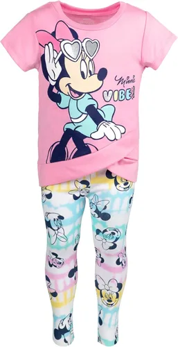 Miniatura 2 de Disney Conjunto de camiseta y leggings de Minnie Mouse para bebés y niños grandes