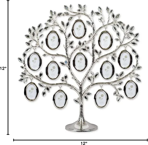Miniatura 4 de Roman Giftware Inc., Colección Caroline, Regalo de Reunión Familiar, Árbol Genealógico de 12" de Alto con 12 Fotos, Religioso, Inspiracional