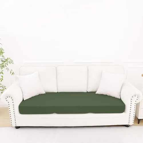 Miniatura 90 de Smiry Fundas de cojín de sofá estampadas, fundas elásticas suaves para sofá, fundas de sofá lavables antideslizantes, protector de muebles para Beige