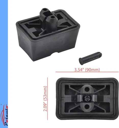 Miniatura 3 de Potauto Mejorado 51717039760 - Almohadilla de elevación para gato de coche, compatible con BMW Mini 645Ci 650i 745i 745Li 750i 750Li 760i 760Li