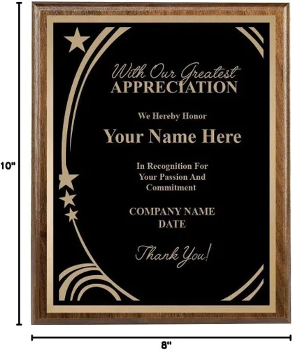 Miniatura 4 de Crown Awards 8x10 Personalized Recognition Plaque Trophy Award Varios