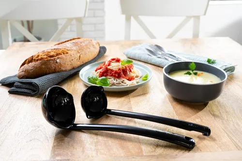 Miniatura 3 de Pikanty - Juego de 2 cucharones de sopa y salsa - Utensilios de cocina duraderos y resistentes al calor, perfectos para servir y cocinar, fabricado