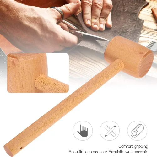 Miniatura 2 de Mazo plano, mazo de madera, para tallado de madera para carpintería