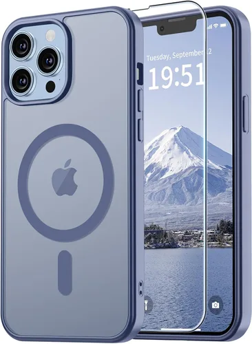 Miniatura 128 de vnnink para iPhone 12 y iPhone 12 Pro, funda de teléfono celular translúcida con protección contra caídas de grado militar, mate magnética