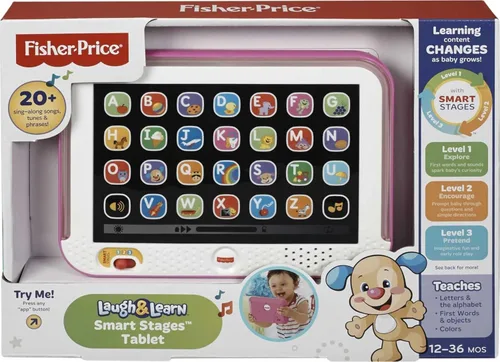 Miniatura 6 de Tablet Smart Laugh and Learn de Fisher-Price Laugh, Rosado