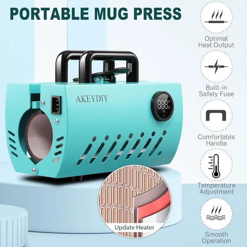 Miniatura 4 de Máquina de prensa de calor para vasos, prensa de calor de 30 onzas, 20 onzas, 16 onzas, vasos de sublimación, latas de frascos de vidrio, vinilo