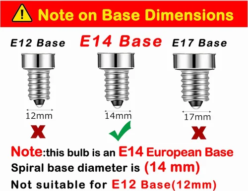 Miniatura 2 de Bombilla Edison de filamento LED de base europea E14, 2 W, blanco cálido, 2700 K, no regulable (paquete de 4)