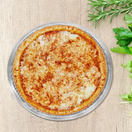 Miniatura 9 de SHERCHPRY Red de aluminio de la bandeja de la hornada de la pizza de 11 pulgadas de la malla perforada antiadherente de la pantalla para el uso