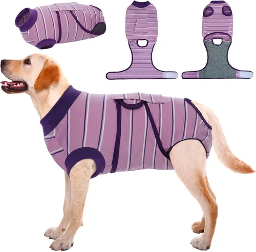 Miniatura 41 de Kuoser - Traje de recuperación para cirugía de perro, traje de recuperación suave y transpirable para perros, para esterilización femenina