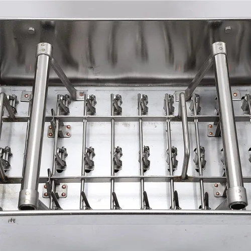 Miniatura 8 de 30 moldes de acero inoxidable para helados congelados, bandeja para congelador, soporte para palitos de helado comercial, plateado (tipo 1)