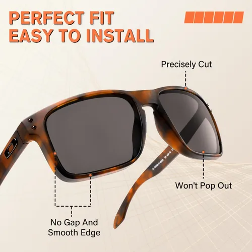Miniatura 2 de Lentes de repuesto polarizadas prémium de 0.059 in para Oakley Holbrook/Holbrook XL/Holbrook Metal/Holbrook R/Holbrook XS
