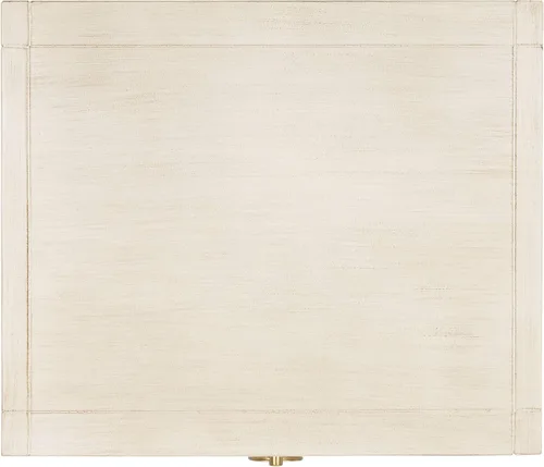 Miniatura 6 de SAFAVIEH Muebles - Mesita de noche Sadie de 1 cajón - Antiguo y blanco - Madera - Diseño de herrajes dorados glamorosos - Ideal para dormitorio, 19