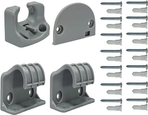 SPACEANY Kit de piezas de repuesto retráctil para puerta de bebé, accesorios oficiales para puertas de seguridad SPACEANY - Incluye montaje de Gris