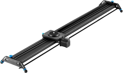 Miniatura 7 de GVM - Deslizador de cámara motorizada, 31 pulgadas de aleación de aluminio para carril con seguimiento de disparo, disparo panorámico de 120 grados