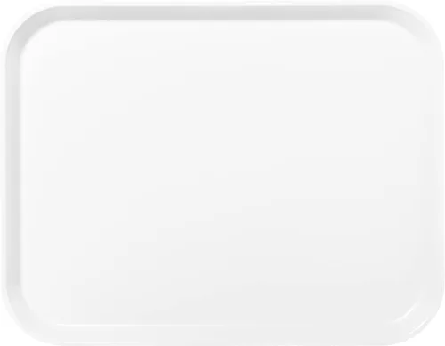 Miniatura 2 de Bandeja rectangular Carlisle de fibra de vidrio sólida, vidrio y acero., blanco (Bone White), 12