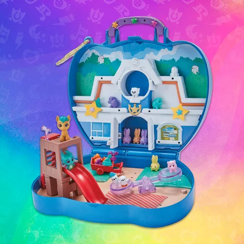Miniatura 3 de My Little Pony Mini World Magic Compact Creation Critter Corner - Juguete, Set de Juego Construible con Pony Hitch Trailblazer para Niños de 5 Años