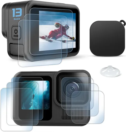 Miniatura 12 de FiTSTILL Protector de pantalla de vidrio templado para Go Pro MAX2/MAX360 2025/MAX Fusion (2019), resistente a los arañazos, pantalla LCD de vidrio