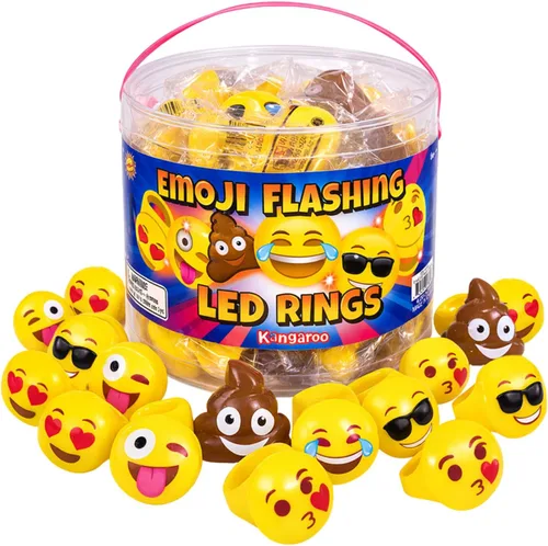 Miniatura 10 de Kangaroo - Lote de 18 anillos intermitentes Led de luz para juguetes