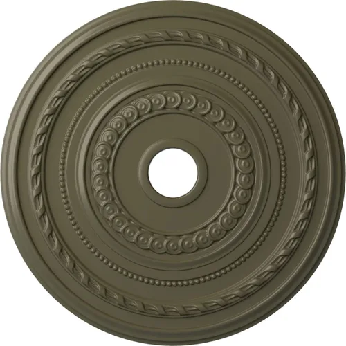 Miniatura 28 de Ekena Millwork CM25COFCS Cole Medallón de Techo, 25 3/8"OD x 3 3/8"ID x 1 3/8"P, pintado a mano Flash Cobre