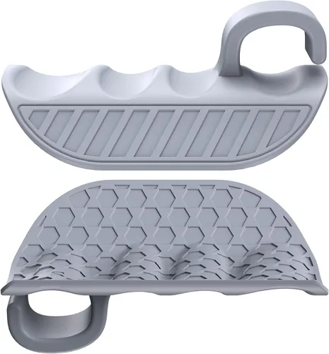 FUNTOFUN Agarre de silicona antideslizante para gimnasio, almohadillas de goma para hombres y mujeres, guantes protectores ergonómicos de palma de