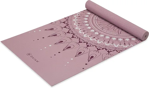 Miniatura 17 de Gaiam - Tapete de yoga con estampado, antideslizante para ejercicio y fitness para todo tipo de yoga, pilates y ejercicios en el suelo Marea