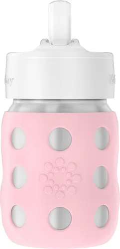 Miniatura 7 de Lifefactory Biberón de cuello ancho aislado al vacío de acero inoxidable de 8 onzas con pezón para sorber, melón, LS2251WCA4 Cantaloupe