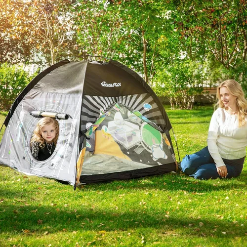Miniatura 3 de NARMAY® Play Tent Space World Dome - Tienda de campaña para niños, diversión en interiores y exteriores, 48 x 48 x 40 pulgadas