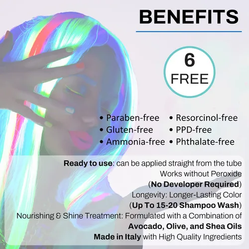 Miniatura 5 de Cocohoney VR - Tinte semipermanente para el cabello, vegano, sin crueldad animal, tonos brillantes de larga duración, nutritivo y brillante