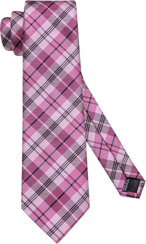 Miniatura 139 de Hi-Tie Corbata clásica de cachemira para hombre con pañuelo y gemelos a cuadros