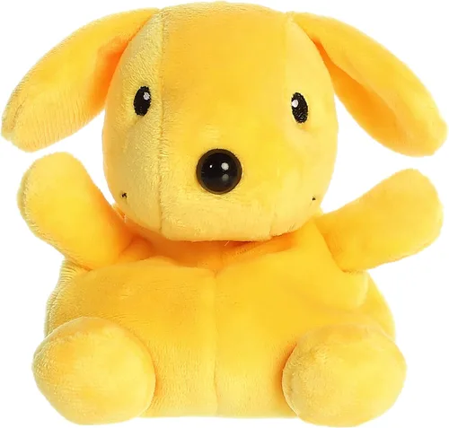 Aurora® Playful Spot™ Palm Pals™ - Animal de peluche – Nostalgia de la infancia – Compañerismo duradero – Amarillo 5 pulgadas