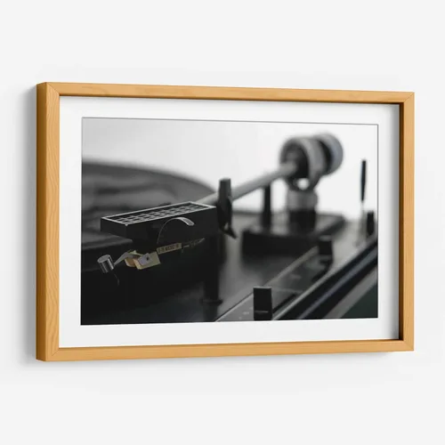 Miniatura 9 de Canvas Lab Turntable II by Renee W. Stramel 11 x 7 in Fine Art Framed Print, Frame Color: Black, With Mat Architecture, Black and White