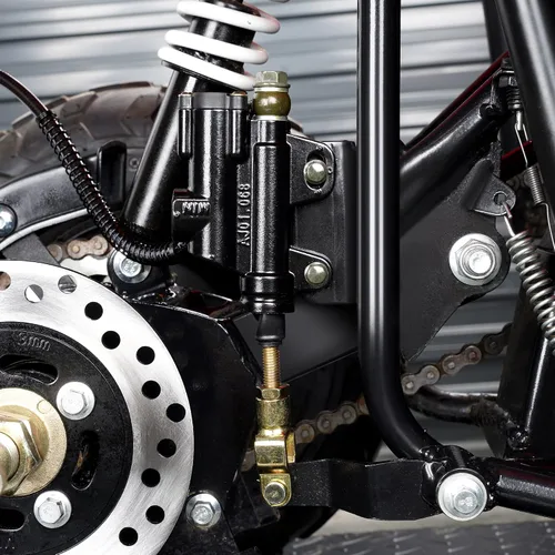 Miniatura 3 de RUTU Cilindro maestro de freno de pie trasero y pinza de freno de disco trasero reemplazo para 50cc, 70cc, 90cc, 110cc, 125cc freno trasero chino