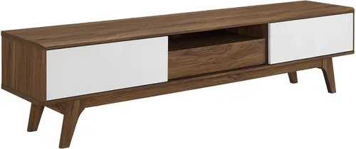 Miniatura 11 de Modway Envision Mid-Century Modern, archivador, color blanco nogal