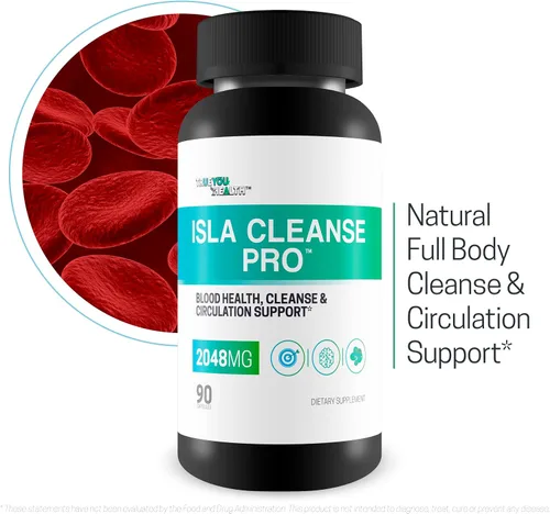 Miniatura 4 de Isla Cleanse Pro - Nuestro mejor suplemento de desintoxicación de limpieza de cuerpo completo para la salud de las venas y las arterias - Limpieza