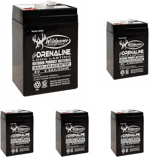 Miniatura 9 de Wildgame Innovations - Batería recargable de 12V eDRENALINE para alimentadores de animales silvestres al aire libre, estilo pestaña sellada